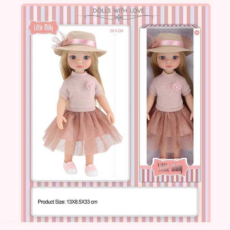 Лялька 91095 B (60/2) висота: 30 см, прошите волосся, знімний одяг та  взуття, рухомі кінцівки, в коробці