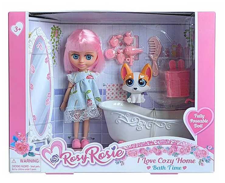 Лялька RR 005 (48/2) висота: 16 см, шарнірні суглоби, знімний одяг, улюбленець, аксесуари, в коробці