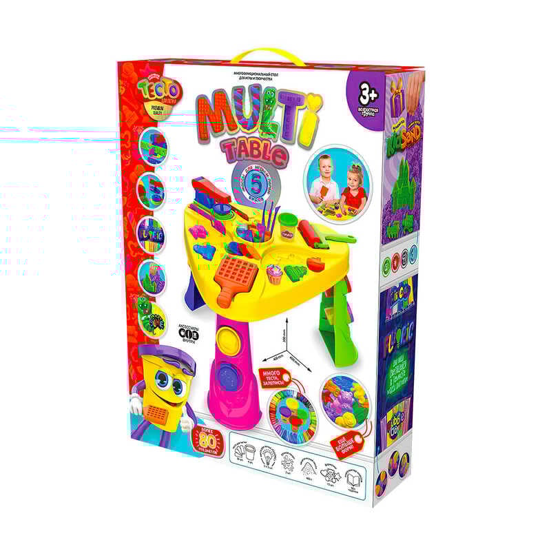 гр Мульти столик для ліплення "Multi Table" MTB-01-01U УКР. (3) "Danko Toys"