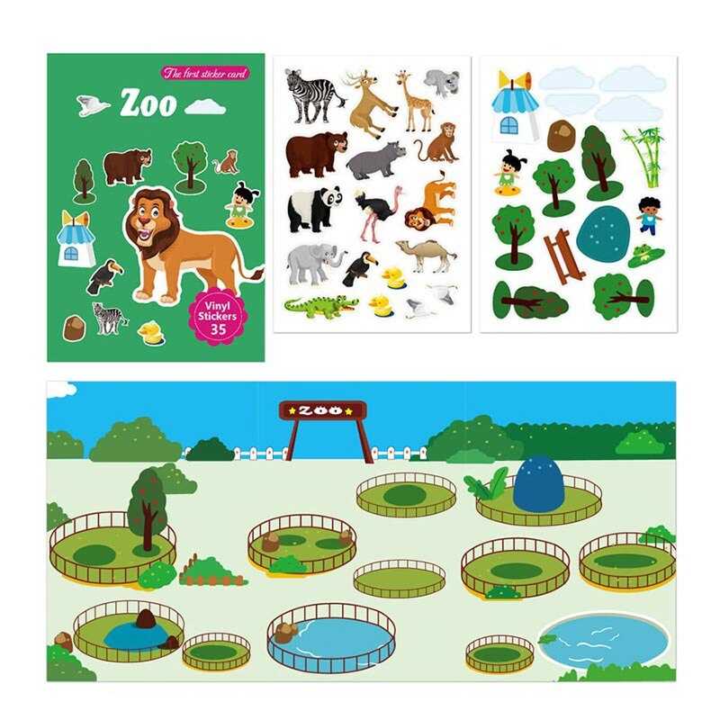 Зошит з наліпками LY 63044 (300) багаторазові наліпки, в пакеті