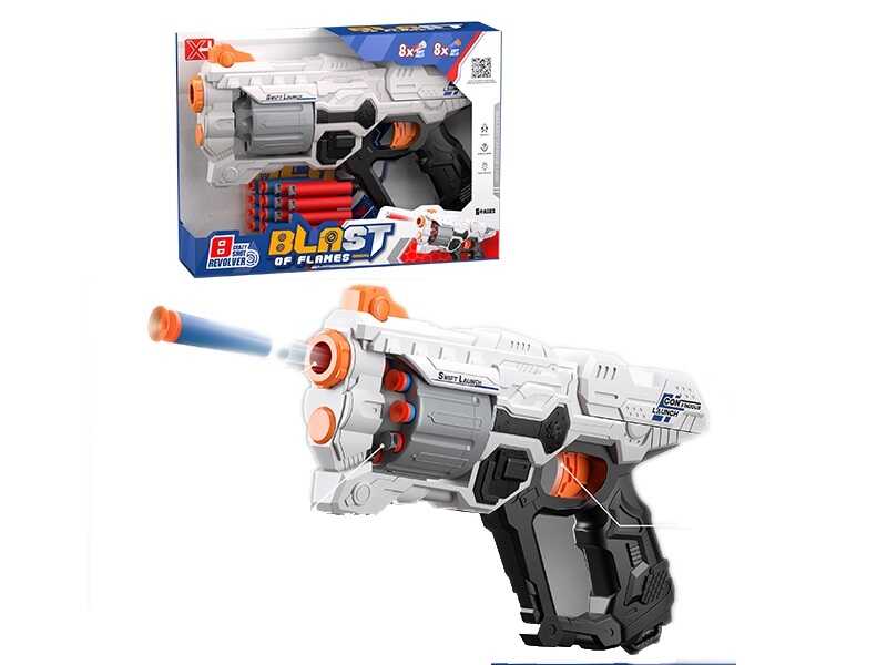 Пістолет XH 931 (36)  стріляє м’якими патронами, механічний принцип роботи, 16 патронів, в коробці