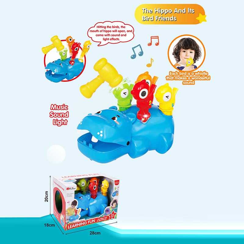 Стукалка 35992 (16/2) підсвічування, свист пташок, мелодії, на батарейках, в коробці