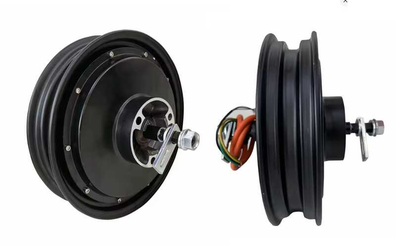 Двигун для електромопеда MT-2500W (1) розмір 12``, потужність 2500W, напруга 72V, дискове гальмо