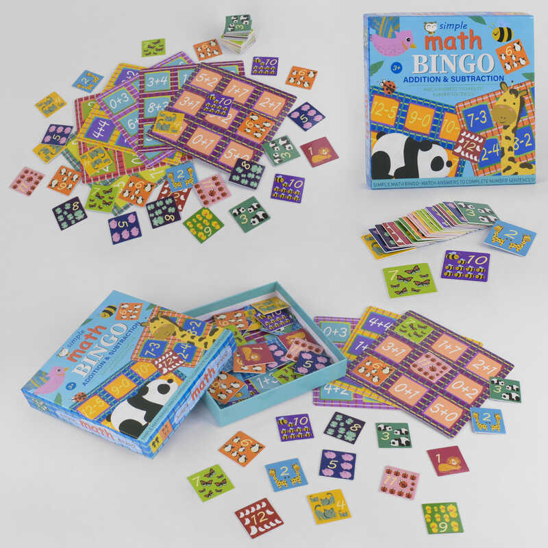 Дерев'яна гра "Бінго" логічна M 43744 (40) в коробці