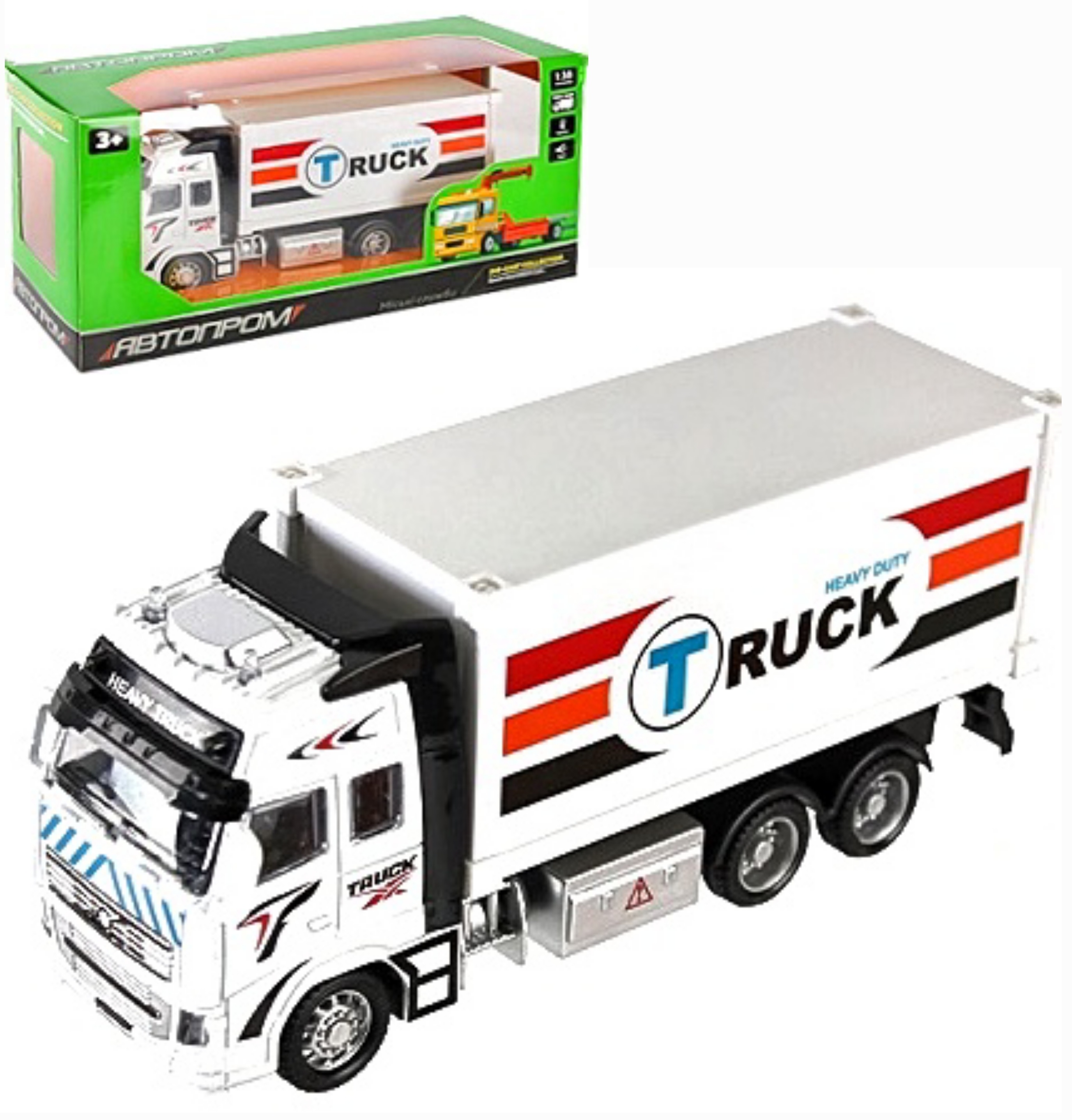 Машина "Фургон" AP7515A , метал , світло , звук ,  коробка, серія машинок "АВТОПРОМ"