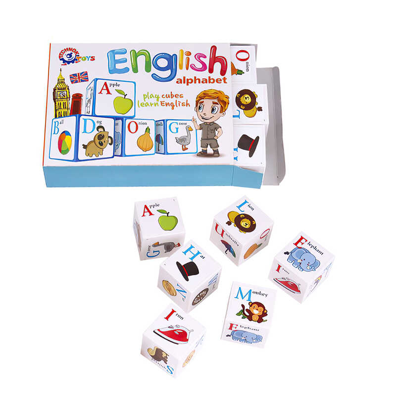 гр Кубики 12 шт. "Англійська абетка" 1325 (47) "Technok Toys"