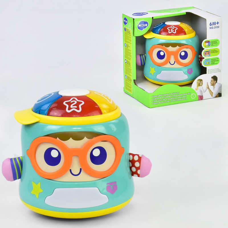 Музична гра 3122 Щасливе немовля (12) "Hola" звук, світло, рух, англійська озвучка, в коробці