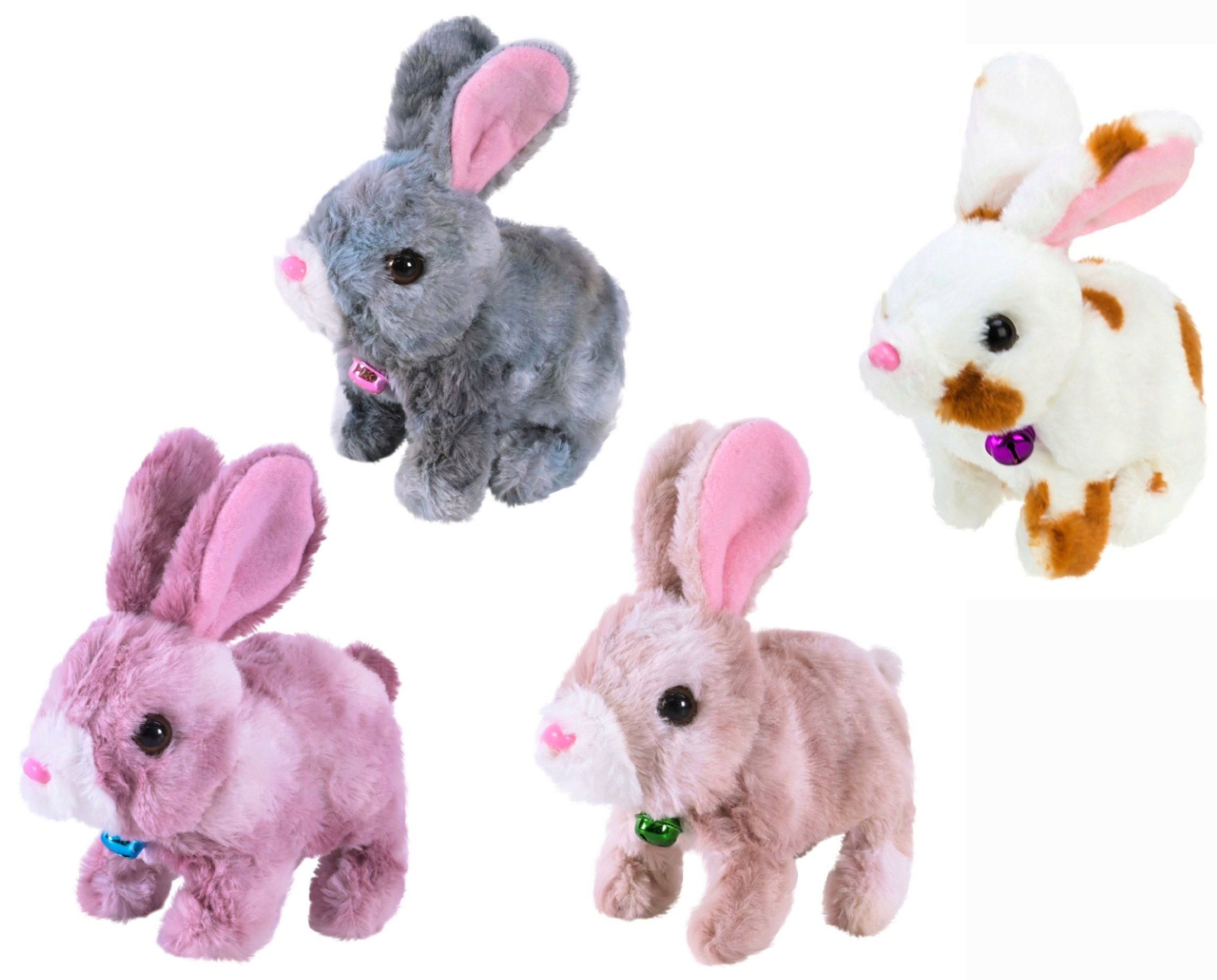 М`яка іграшка «Кролик» 23922/23917  , ходить, звук, рухає вушками , мікс кольорів , батар. , кульок