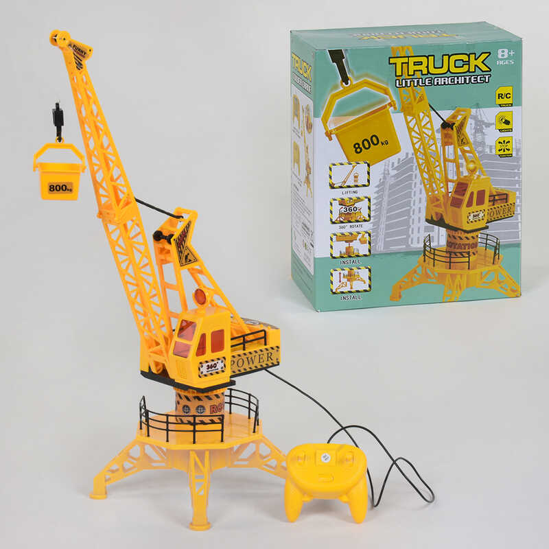 Кран на радіокеруванні QF 323 (24) на батарейках, підсвічування, в коробці