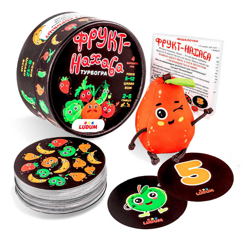 гр Гра настільна "Фрукт-нахаба" LG2047-52 тубус великий (10) "Ludum"