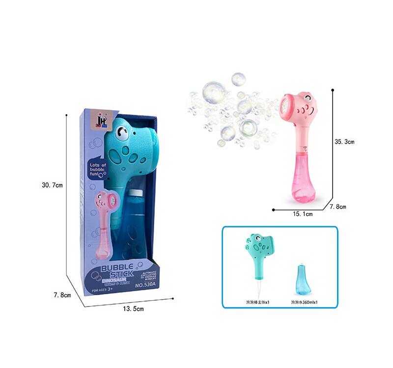 Установка з мильними бульбашками 530 A (24) 2 кольори, 13.5х7х20.5 см, підсвічування, мелодія, пляшка з мильним розчином, в коробці