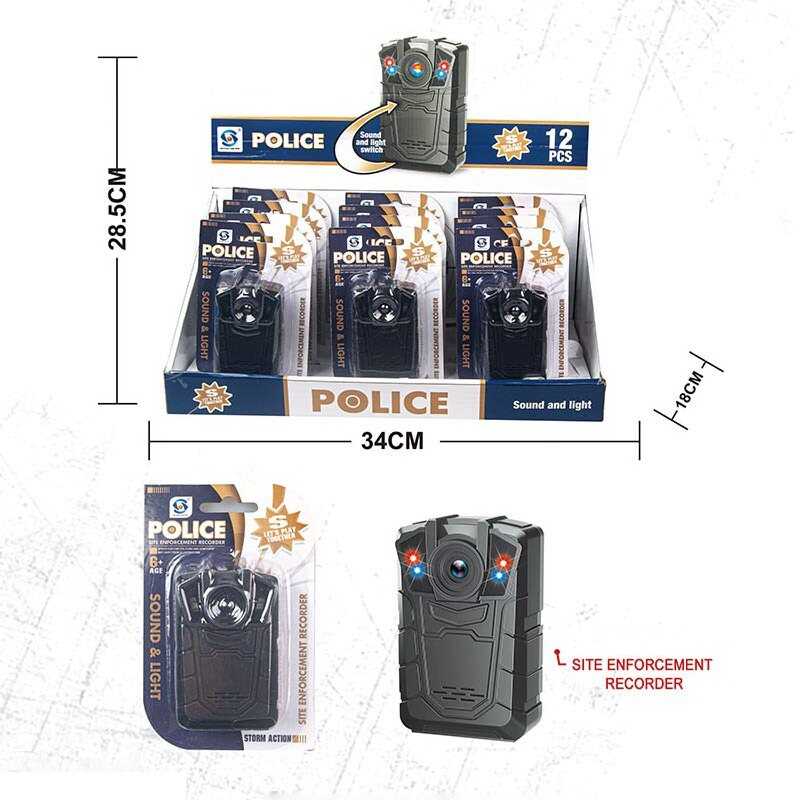 Поліційний реєстратор HSY 084 (24/2) ЦІНА ЗА 12 ШТУК В БЛОЦІ, звук сирени, підсвічування