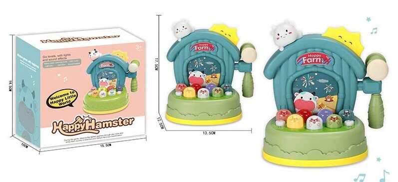 Стукалка 162-16 (72) на батарейках, звук, підсвічування, озвучування англ. мовою, у коробці