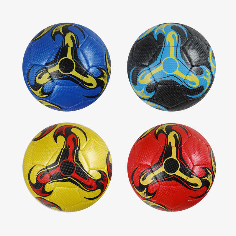 М`яч футбольний C 70308 (80) 4 види, матеріал м'який PVC, вага 330-350 грамів, гумовий балон, розмір №5, ВИДАЄТЬСЯ ТІЛЬКИ МІКС ВИДІВ