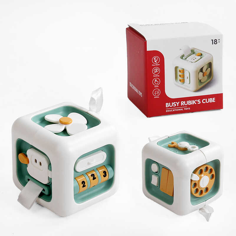 Гра YL 1022-16 D (140) 7 забавок, спінер, вмикач, диск телефона, люстерко, годинник, в коробці