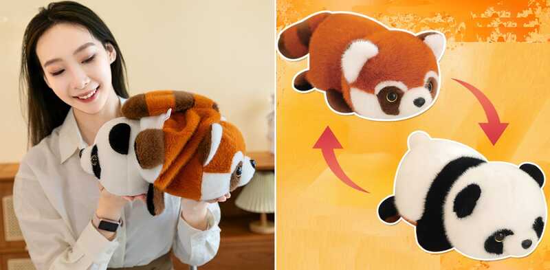 М`яка іграшка M 18460 (100) двостороння, вивернушка, довжина 37 см