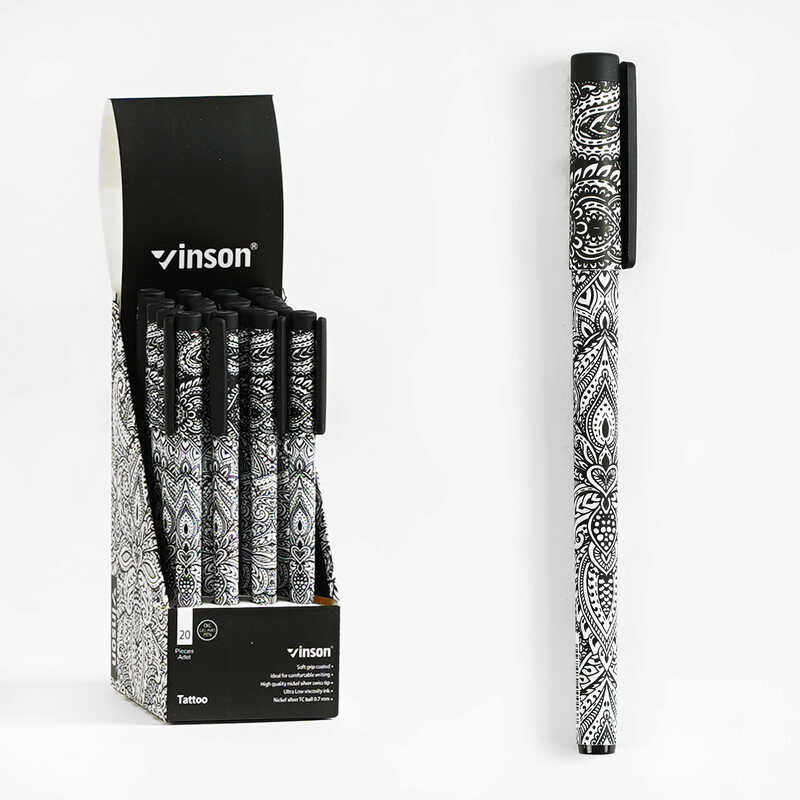 Набір кулькових ручок M 45639 (120) ЦІНА ЗА 20 ШТУК У БЛОЦІ, синя паста, товщина лінії 0,7 мм