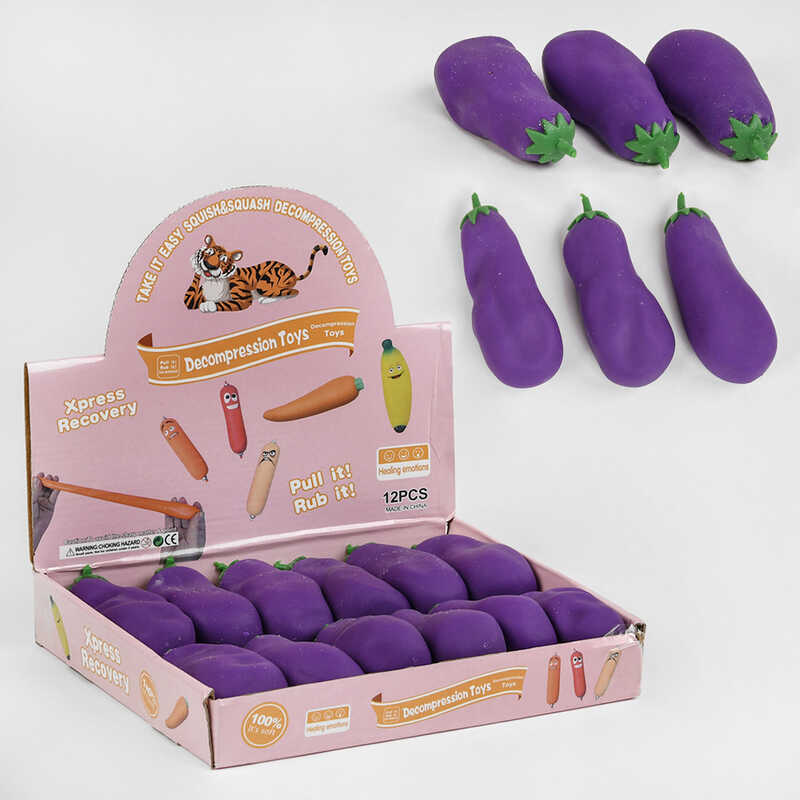 Гра-антистрес М 12174 (24) “Баклажан”, ЦІНА ЗА 12 ШТУК У БЛОЦІ