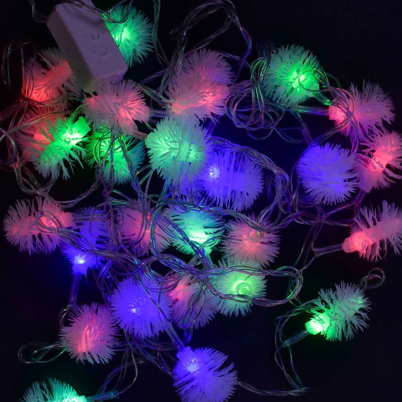 Гірлянда світлодіодна С 23452 (100) довжина 5 метрів, 28 ламп., від мережі 220 В, кольорова, у пакеті