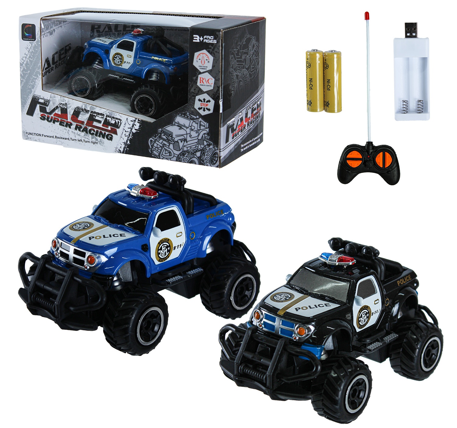 Джип на радіокеруванні 6149A «Police» ,2 види, акум. 3 V, пульт , USB - заряд.,  в коробці