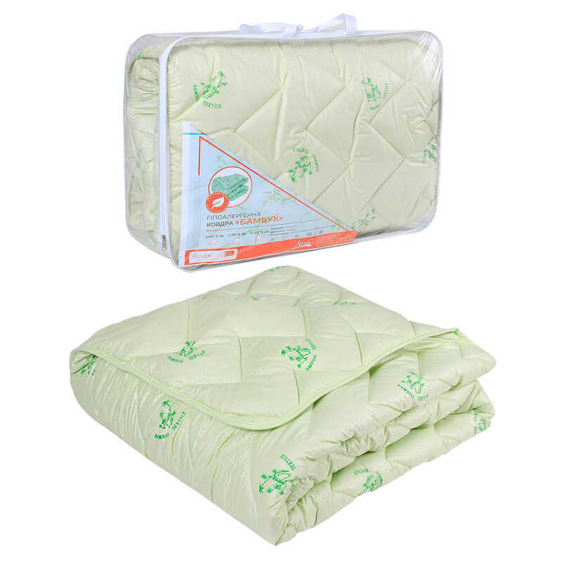 гр Ковдра "Бамбук Преміум" 40190065 (1) 2,0 мікрофібра, шерстепон, 175х210 см., кольорова "Homefort"