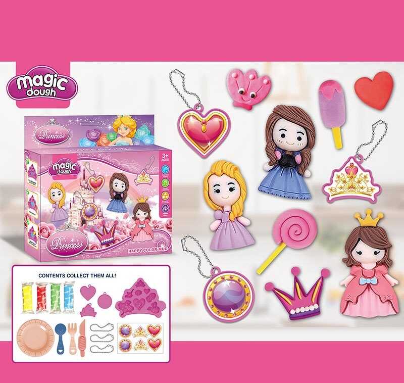 Тісто для ліплення 8643 (120/2) 4 кольори тіста, молди, інструменти, в коробці