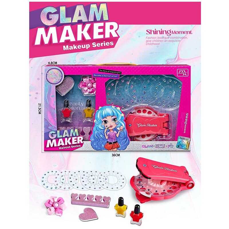 Набір прикрас FX 680-10 (72/2) інструмент для зачісок, стрази, блискітки, резинки для волосся, прикраси, в коробці