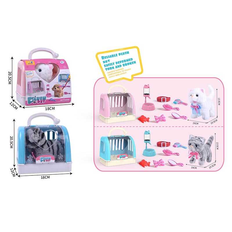 Улюбленець 810-105 (72/2) 2 види, звуки, ходить, аксесуари, переноска