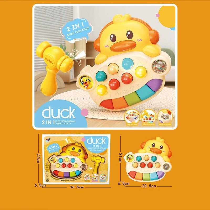 Піаніно WQ 131 (24) світло, звук, озвучування англійською мовою, піаніно, стукалка, гра на реакцію, кулька-брязкальце, в коробці