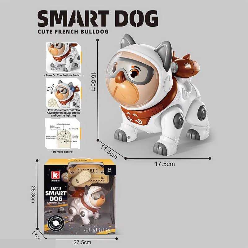 Песик на радіокеруванні G 253 A Штрих=80025 (27) озвучення англ мовою, мелодії, цікаві факти, підсвічування, в коробці