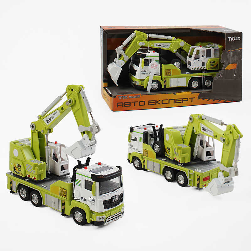 Спецтехніка TK-42800 (36) "Авто Експерт", металопластик, 1:40, звук, світло, інерція, рухомі елементи, в коробці