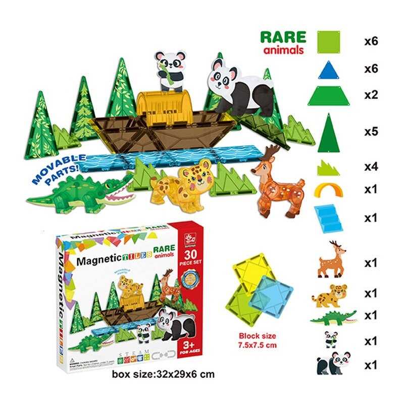 Магнітний конструктор SQ 68001-6 (16) 30 деталей, в коробці