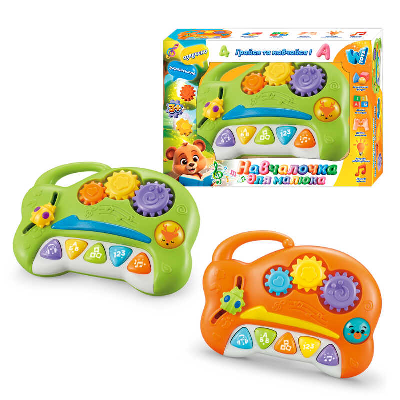 Навчалочка для малюка 85825 (72/2) "WToys", 2 кольори, ОЗВУЧУВАННЯ УКРАЇНСЬКОЮ МОВОЮ, в коробці