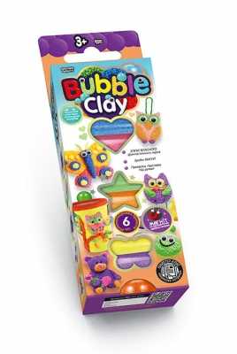 гр Пінопластовий пластилін "BUBBLE CLAY" BBC-01-01U,02U (30) (УКР) "Danko Toys", 4 види