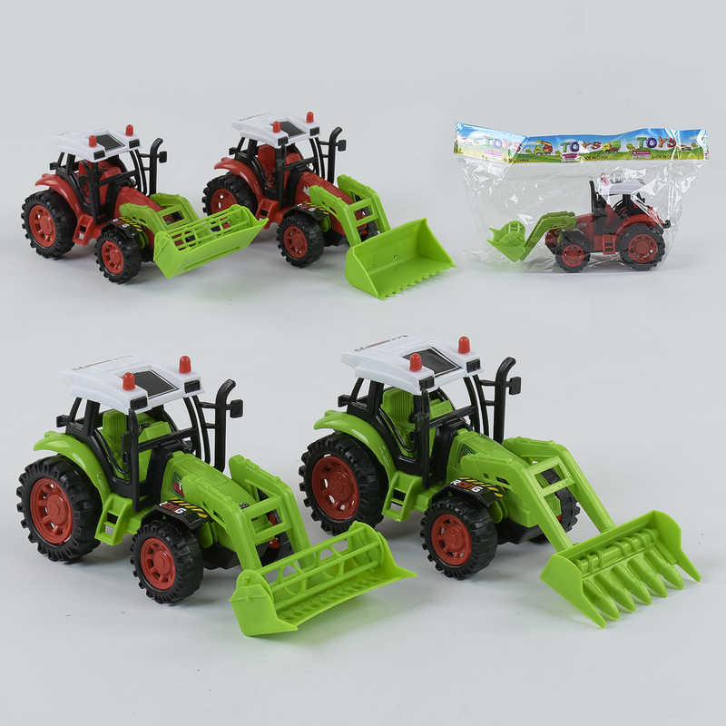 Трактор 2009-65 (240/2) 4 види, інерція, в пакеті, ВИДАЄТЬСЯ ТІЛЬКИ МІКС ВИДІВ