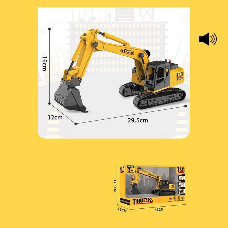 Екскаватор 584-1 (24) 3 звуки, гусені, рухомий ківш, платформа обертється на 360, в коробці