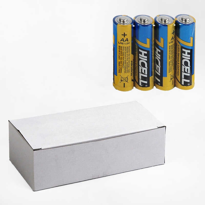 Батарейки “Hicell” C 66688 (20) Alcaline, пальчикові, АА 1,5V, ЦІНА ЗА 60 ШТУК В БЛОЦІ