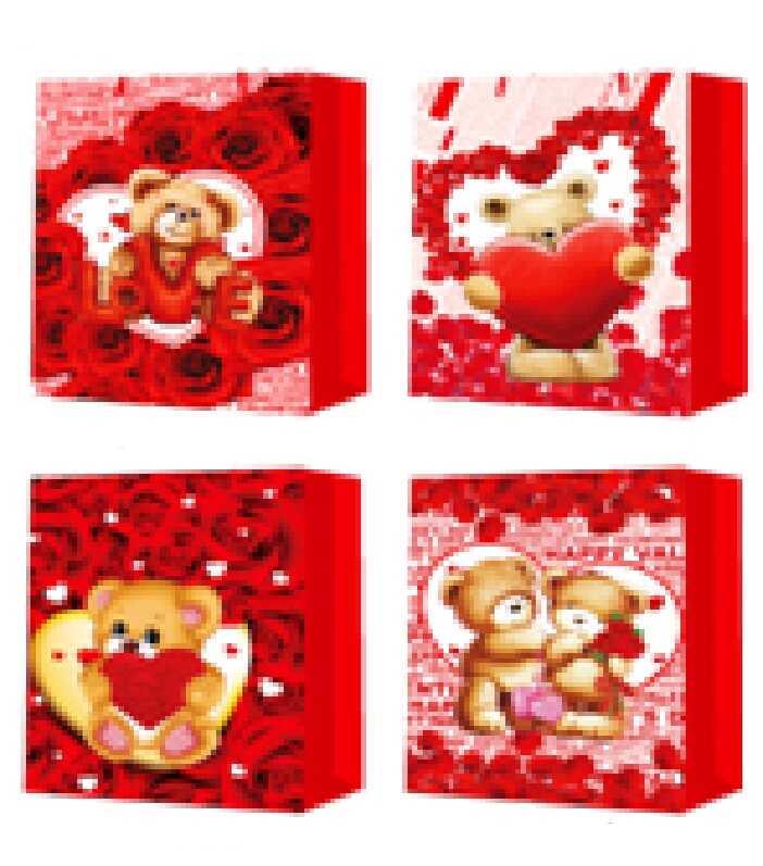 Пакет подарунковий С 69472 (480) 4 види, СЕРЕДНІЙ, ВИДАЄТЬСЯ ТІЛЬКИ МІКС ВИДІВ