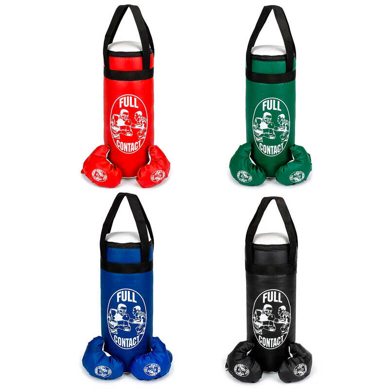гр Груша боксерська ВЕЛИКА + рукавички BB_850257 (1) "Full contact" 4 кольори, висота-55 см,