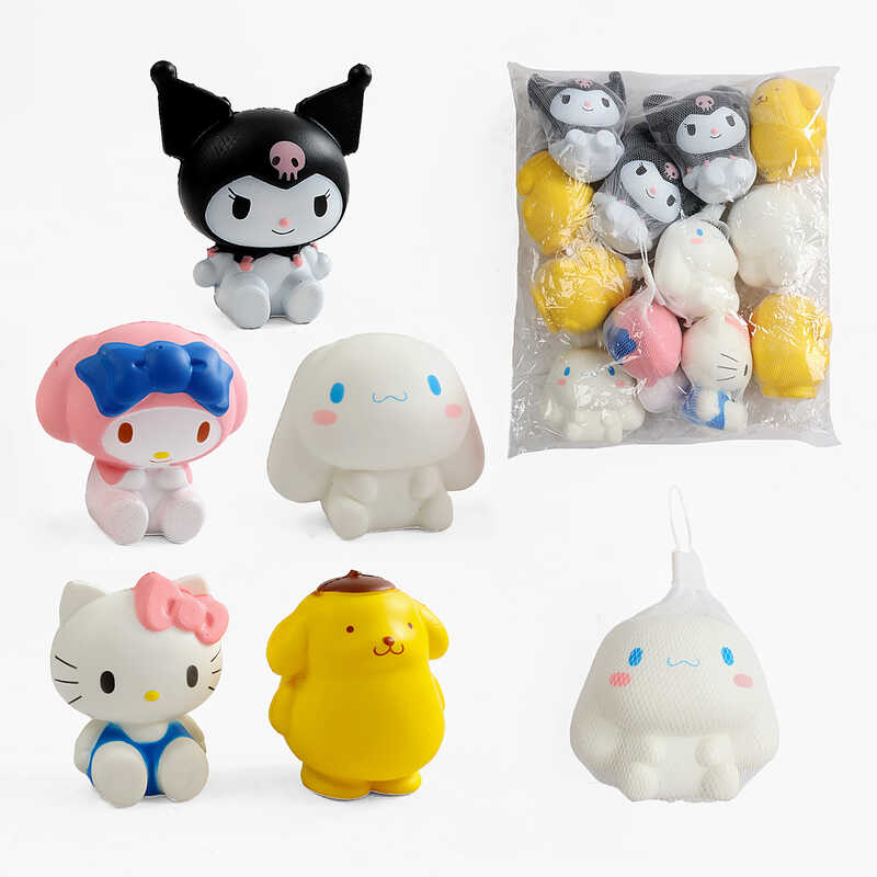 Антистрес-сквіш C 70807 (33) ЦІНА ЗА 12 ШТУК В УПАКОВЦІ, герой, середня висота 11 см, в пакеті