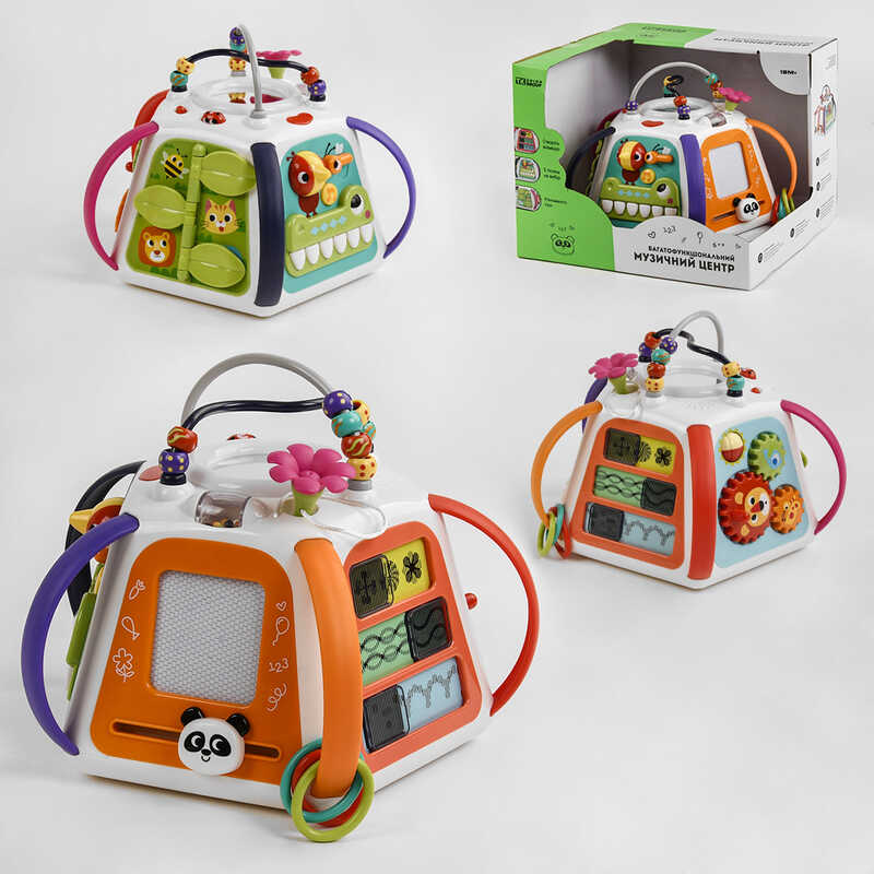 Музичний мультибокс TK 3153 (4) "TK Group", підсвічування, мелодії, звуки, пальчиковий лабіринт, логічна гра, магнітна дошка, в коробці