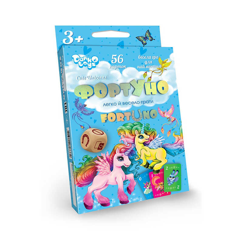 гр Розвиваюча настільна гра "ФортУно Cute Unicors" UF-04-01U УКР. (32) "Danko Toys"