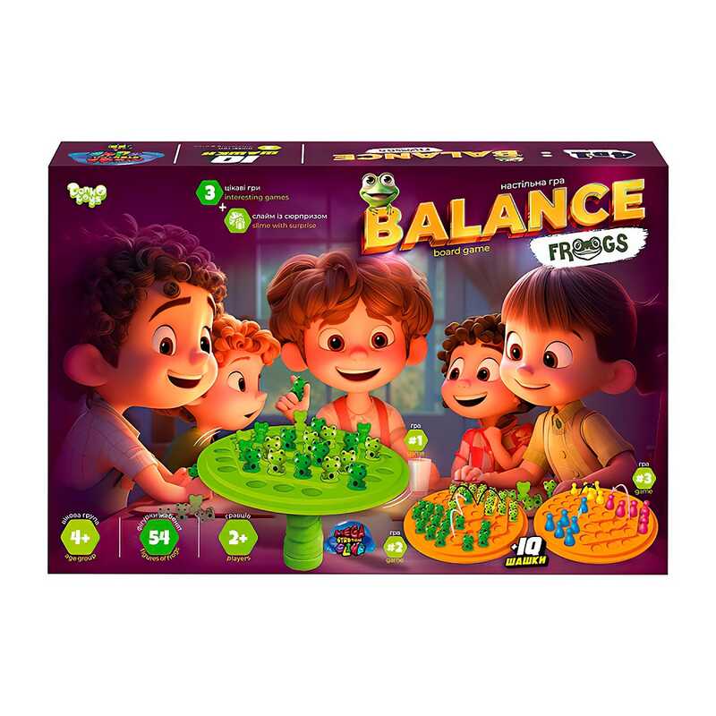 гр Розвиваюча настільна гра "Balance Frogs" велика BalF-01 (5) "Danko Toys"