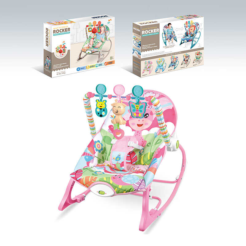 Шезлонг 68147-1 (8) мелодії, 3 підвіски, заспокійлива вібрація, в коробці