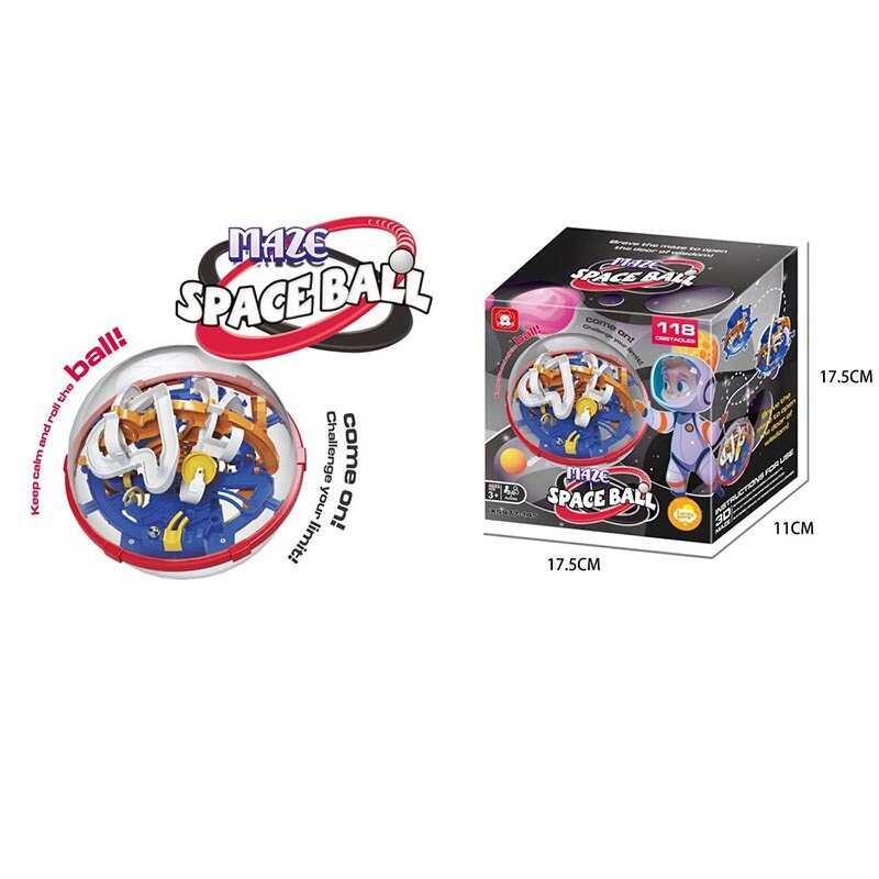 Лабіринт XS 977-145 (72/2) 3D сфера, 118 перешкод, в коробці