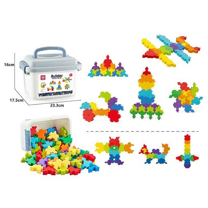 Конструктор 188-667 A (36/2) 80 елементів, деталі-пазли, в боксі