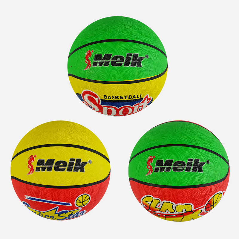 М`яч баскетбольний C 56006 (50) 3 види, вага 510-530 грамів, матеріал PVC, розмір №7