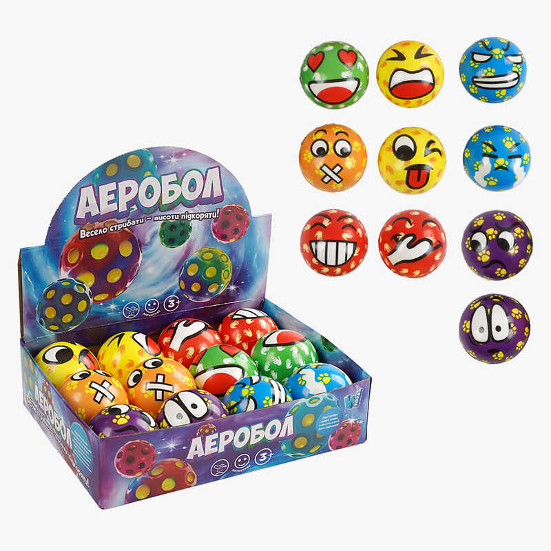 М'яч "Гравіті бол" C 66792 (32) "WToys", ЦІНА ЗА 12 ШТУК В БЛОЦІ, діаметр - 7 см, в коробці