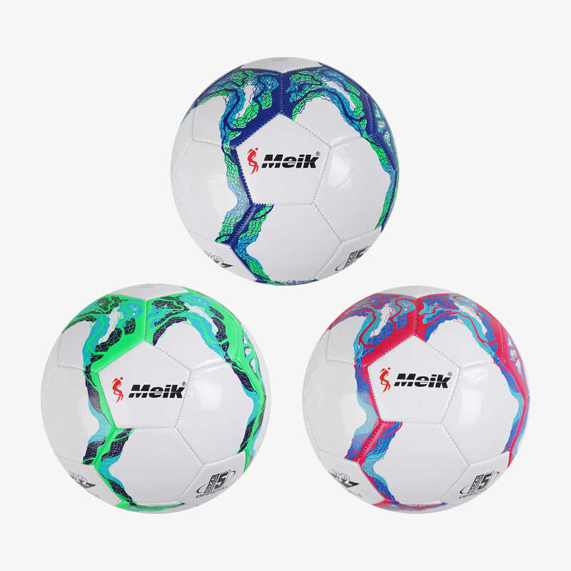 М'яч футбольний C 70232 (60) 3 види, 310-330 грамів, матеріал - м`який PVC, розмір №5, ВИДАЄТЬСЯ ТІЛЬКИ МІКС ВИДІВ