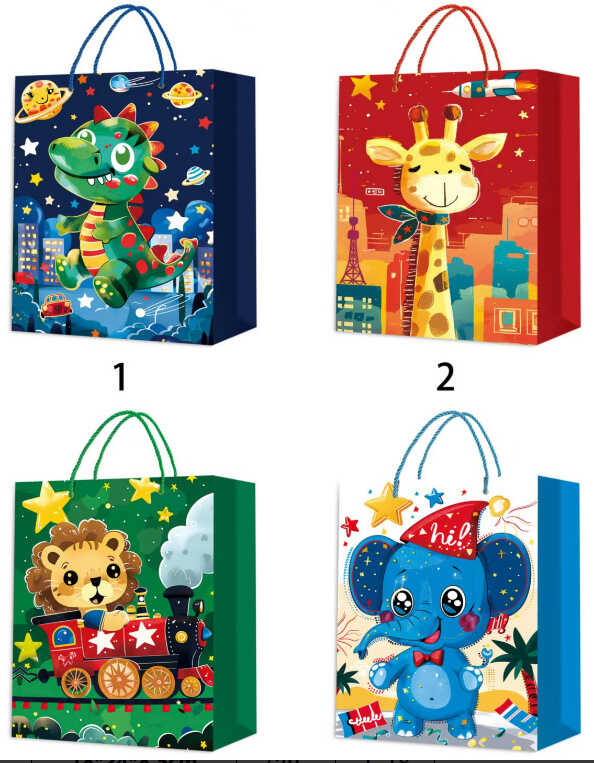 Пакет подарунковий C 75687 (480) 4 види, СЕРЕДНІЙ, ВИДАЄТЬСЯ ТІЛЬКИ МІКС ВИДІВ